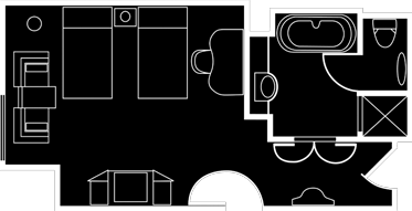 Deluxe Room Floorplan