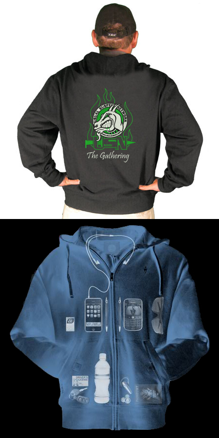 Embroidered Hoodie w/USN Logo